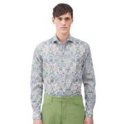 Shirt in Liberty of London Print Xacus , Green , Heren