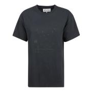 Zwarte Delav? T-Shirt voor modebewuste vrouwen Maison Margiela , Black...