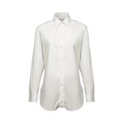 Stijlvolle Witte Katoenen Overhemd Maison Margiela , White , Dames