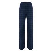 Elegante broek met geometrisch patroon Kocca , Blue , Dames