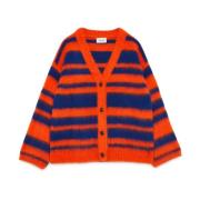 Gestreepte Mohair Cardigan Amish , Multicolor , Dames