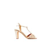 High Heel Sandals Bobbies Paris , Yellow , Dames