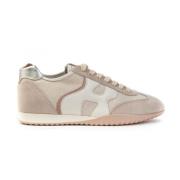 Casual Stijl Sneakers voor Vrouwen Hogan , Beige , Dames