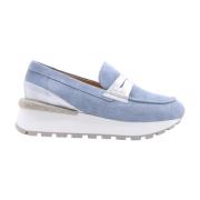 Stijlvolle Mocassin Loafers voor Vrouwen Laura Bellariva , Blue , Dame...