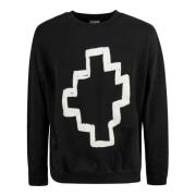 Trainingsshirt, Cross Tempera Design Marcelo Burlon , Black , Heren
