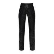 Moto broek van veganistisch leer Misbhv , Black , Dames