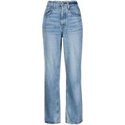 Straight Jeans Cotton Citizen , Blue , Dames