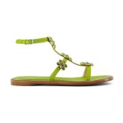 Flat Sandals Giambattista Valli , Green , Dames