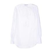 Oversized shirt calado Ermanno Scervino , White , Dames