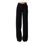 Wijde broek Twinset , Black , Dames