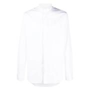 Italiaans Katoenen Overhemd Canali , White , Heren
