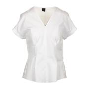 Upgrade je garderobe met deze stijlvolle top Aspesi , White , Dames