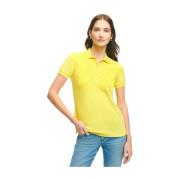 Supima Katoenen Stretch Pique Poloshirt Brooks Brothers , Yellow , Dam...