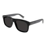 High-Quality Acetate Sunglasses for Men Saint Laurent , Black , Heren