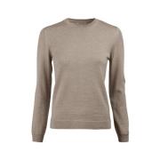 Round-neck Knitwear Stenströms , Beige , Dames