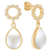 Cherie Ear Stud Pearl Frk. Lisberg , White , Dames