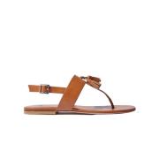 Emma Leren Sandalen Scarosso , Brown , Dames