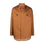 424 shirts bruin 424 , Brown , Heren