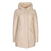 Winterjas, Licht Beige Natuurlijk Woolrich , Beige , Dames