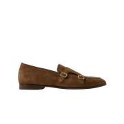 Ernesto Scamosciato Loafers - Tabakkleurig Suède Dubbele Monkstrap Sca...