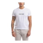 Katoenen T-Shirt Collectie Aspesi , White , Heren
