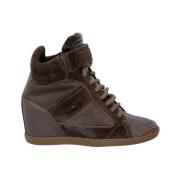 Verhoog je sneakerlook met plateau sneakers Santoni , Brown , Dames