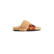 Winter Slides met Egyptisch ge?nspireerde print La DoubleJ , Multicolo...