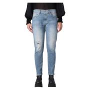 Mila Slim-fit Jeans Dondup , Blue , Dames