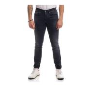 George Denim Stretch Broek Dondup , Black , Heren