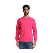 Sweatshirt ontmoette het logo Department Five , Pink , Heren