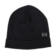 Zwarte Beanie - Stijlvol en Warm Hogan , Black , Heren