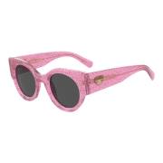 Roze Glitter Zonnebril CF 7024/S Chiara Ferragni Collection , Pink , D...
