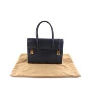 Pre-owned Leather handbags Hermès Vintage , Blue , Unisex