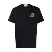 logo-geërgeerd T-shirt Maison Kitsuné , Black , Heren
