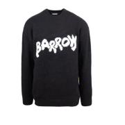 Zwarte Sweaters Loose Fit Barrow , Black , Heren