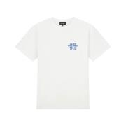 Quotrell La Vie T-Shirt Heren Wit/Blauw Quotrell , White , Heren