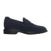 Loafer van suède Hogan , Blue , Heren