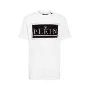 Witte Stones T-Shirt Philipp Plein , White , Heren