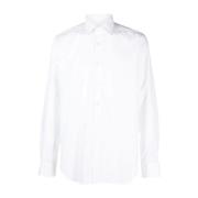 Italiaans Katoenen Overhemd Xacus , White , Heren