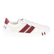 Leren Sneakers met Logo Zool Bally , White , Heren