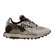 Multicolor Leren en Synthetische Sneakers voor Heren RUN OF , Gray , H...