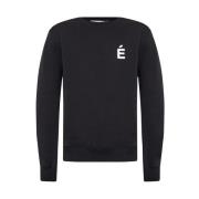 Sweatshirt met logo Études , Black , Heren