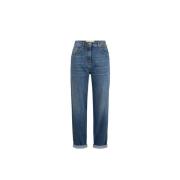 Straight Jeans Elisabetta Franchi , Blue , Dames