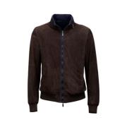Leather Jackets Gimo's , Brown , Heren