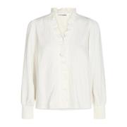 Feminine Frill Shirt Blouse Co'Couture , White , Dames