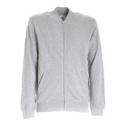 Melange Grijze Sweatshirt met Rits Comme des Garçons , Gray , Heren