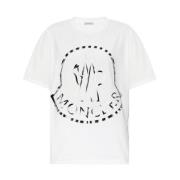 T-shirt Moncler , White , Dames