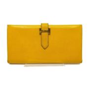 Tweedehands portemonnees Hermès Vintage , Yellow , Dames