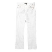 Witte Jeans met Paarse Accenten Purple Brand , White , Heren