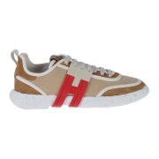 Multicolor Vetersluiting 3R Sneakers Hogan , Beige , Heren